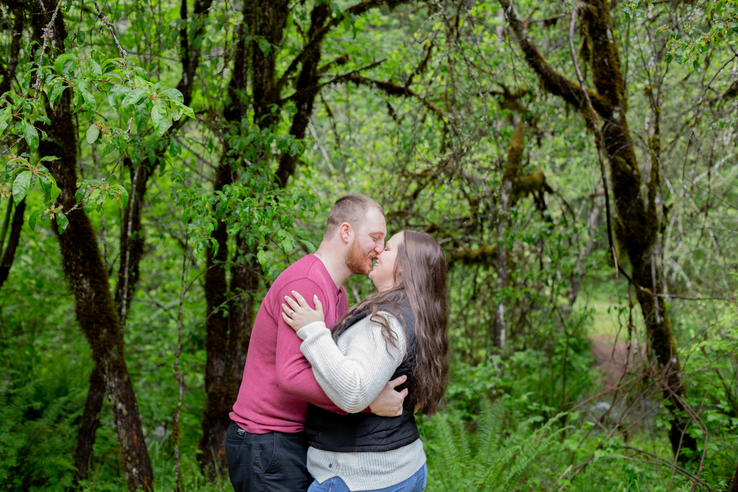 silver falls engagement session