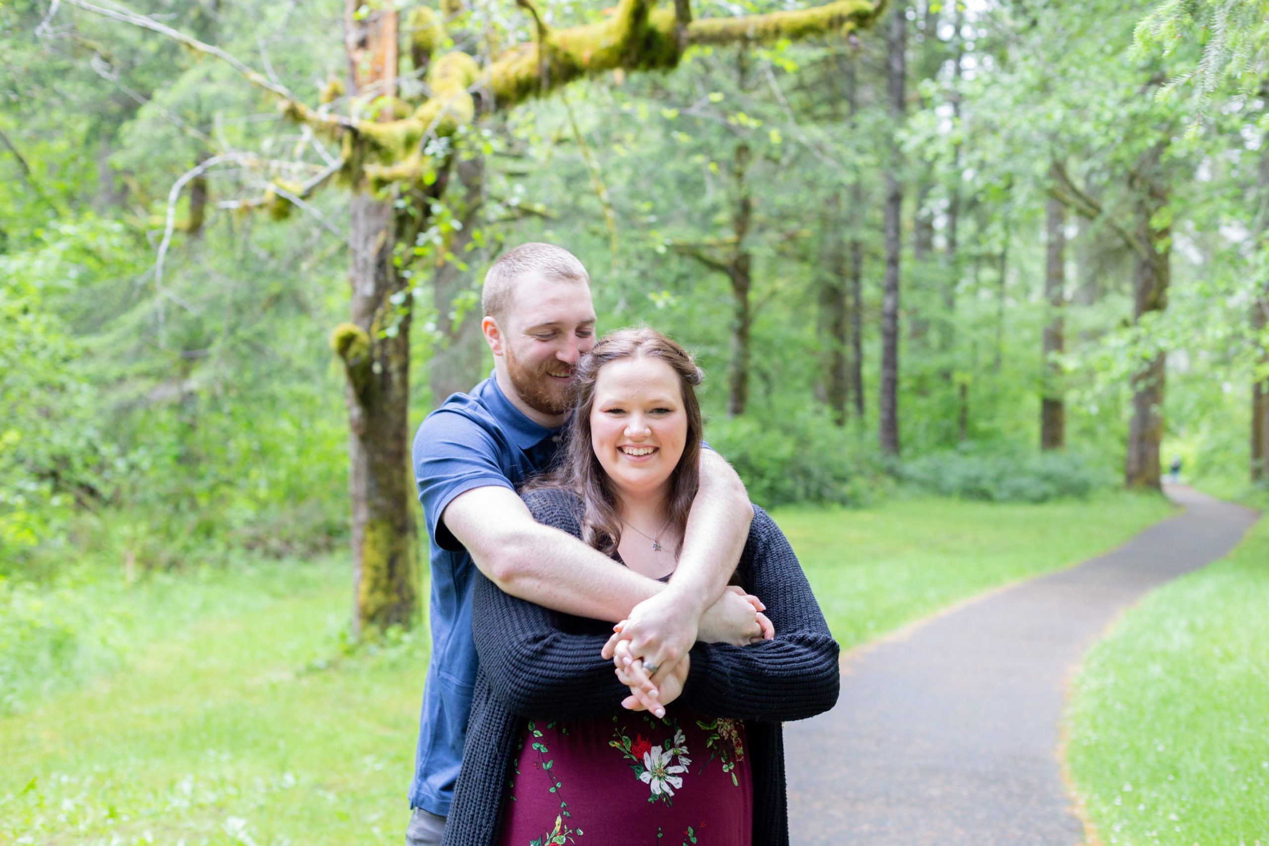 silver falls engagement session