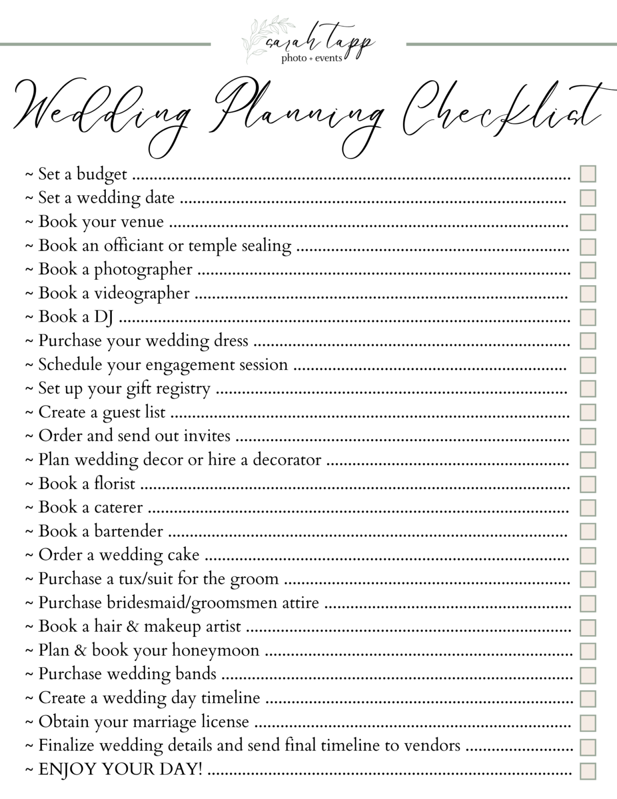 How to Plan a Wedding from Start to Finish - Seattle Wedding ...